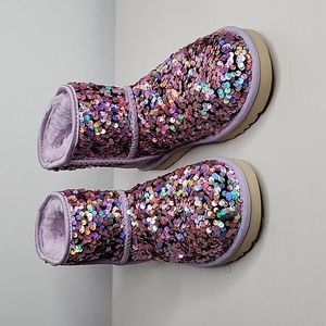 UGG Classic Mini Stellar Sequin multicolor, Lilac Frost new